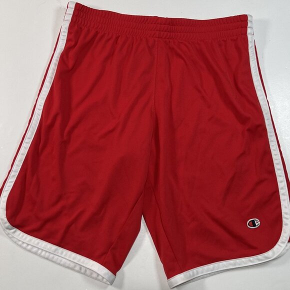 Champion Swimsuit Mens Small Shorts Lined Swim Trunks Red Drawstring - Picture 1 of 5